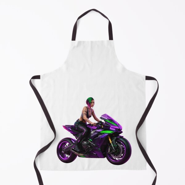 Artikelvorschau, Cyberpunk-Mädchen auf Superbike entworfen und verkauft von aykiradesigns.