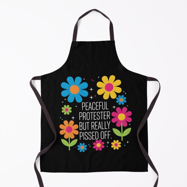 Item preview, Feminist Protest March Shirt, Peaceful But Pissed Off Floral Tee For Her, Activist Gift, Anti-Trump Shirt, Empowerment  designed and sold by THREE LITTLE BEANS.