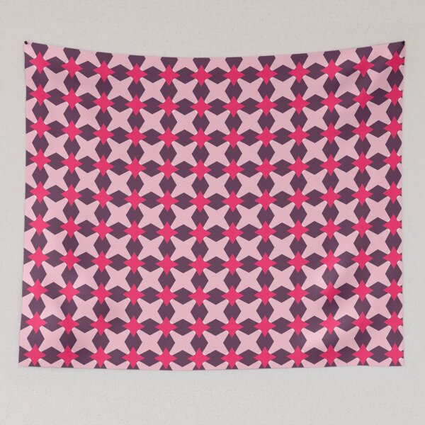 Item preview, Beautiful Pink Chevron Crosshatch Fishbone Herringbone Geometric Abstract Pattern designed and sold by RoyalStarsPatts.