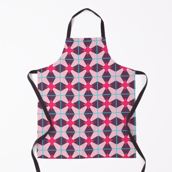 Item preview, Cute Pink Argyle Star Herringbone Geometric Abstract Pattern Blue  designed and sold by RoyalStarsPatts.