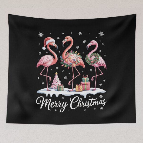 Item preview, Merry Christmas Hat Santa Flamingo designed and sold by Elenasriveras.