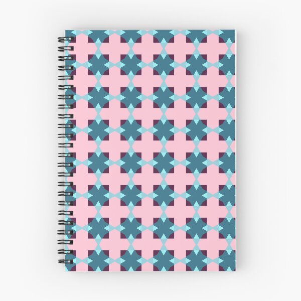 Item preview, Cute  Pink Argyle Cross Herringbone Geometric Abstract Pattern Blue  designed and sold by RoyalStarsPatts.