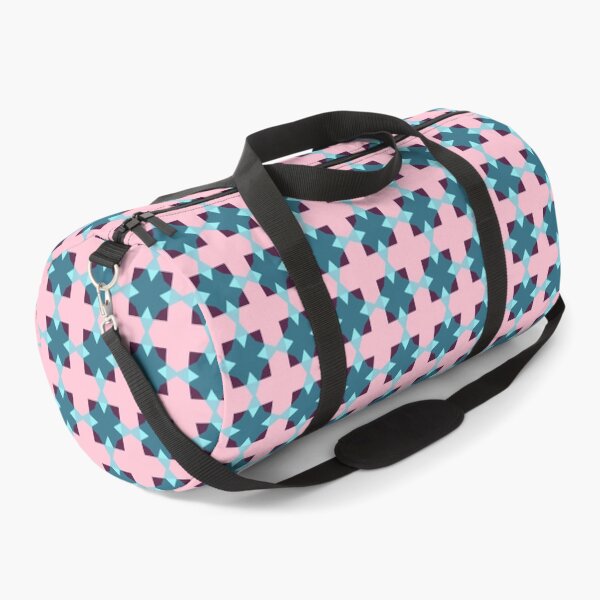 Item preview, Cute  Pink Argyle Cross Herringbone Geometric Abstract Pattern Blue  designed and sold by RoyalStarsPatts.