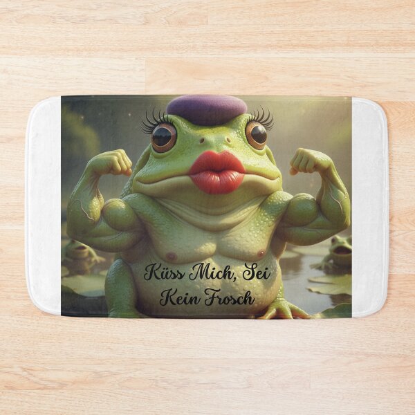 Artikelvorschau, Bodybuilder Frosch Küss Mich, Sei Kein Frosch entworfen und verkauft von mywhimsicalworld7.