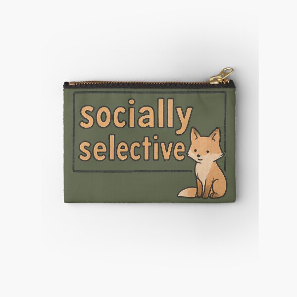 Item preview, Socially Selective Fox designed and sold by ChirpInc.