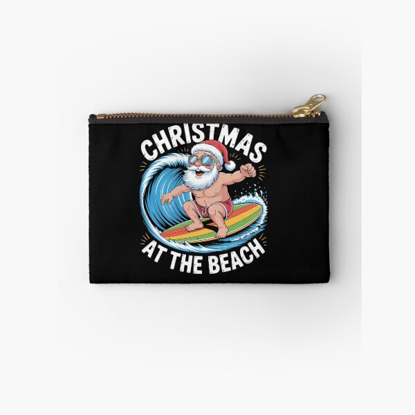 Item preview, Santa Surfing Christmas In July Summer Christmas designed and sold by RayhendersonArt.