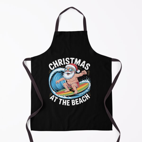 Item preview, Santa Surfing Christmas In July Summer Christmas designed and sold by RayhendersonArt.