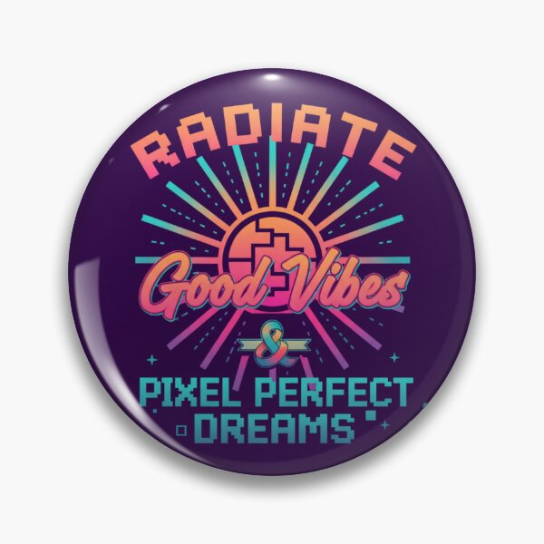 Item preview, Radiate Good Vibes: Pixel Perfect Dreams designed and sold by KiddoCavePrints.
