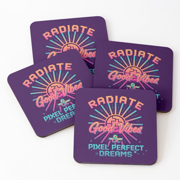 Item preview, Radiate Good Vibes: Pixel Perfect Dreams designed and sold by KiddoCavePrints.