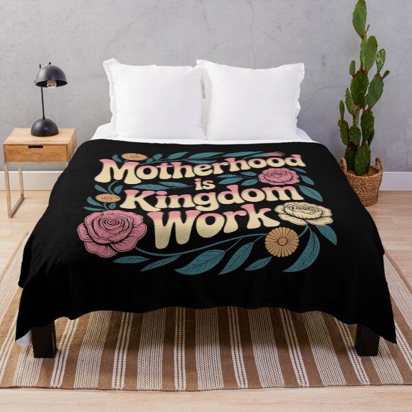 Item preview, Motherhood Is Kingdom Work Floral Mothers Day designed and sold by Elenasriveras.