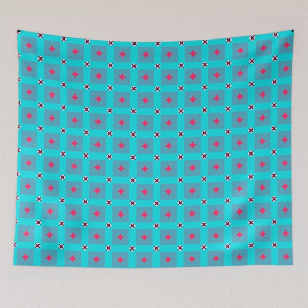 Item preview, Cute Blue Diamond Herringbone Chequered Geometric Abstract Pattern Blue designed and sold by RoyalStarsPatts.
