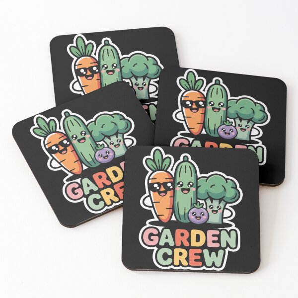Item preview, Cute Garden Crew Veggie Characters Fun Plant Lover  designed and sold by IDesiwork ⭐⭐⭐⭐⭐.