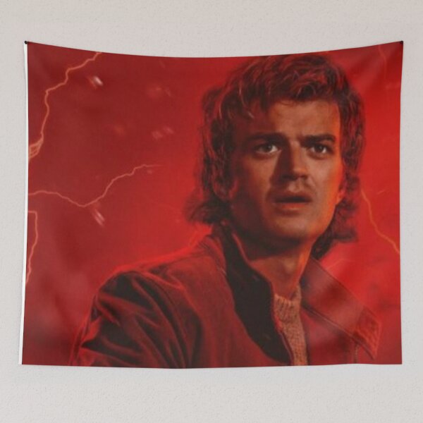Item preview, Stranger Things Season 5 Merch Joe Keery ( Steve Harrington ) :- sticker pack, tshirt, spiral note books, posters, hard cover journals, mugs, tote bags etc / Fan Art designed and sold by TeenLake.