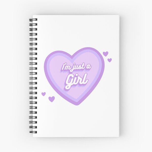 Item preview, I'm Just a Girl Pastel Heart Aesthetic Cute Girly Design designed and sold by FusionTeeDesign.