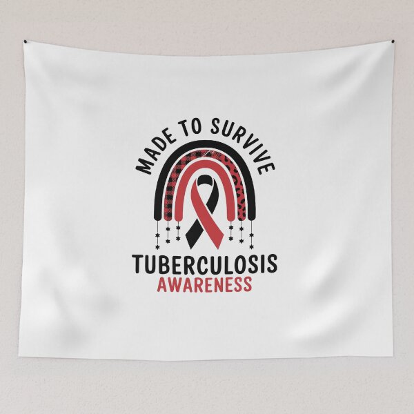 Item preview, Rainbow Tuberculosis Awareness Red Ribbon designed and sold by yvonnickStore.