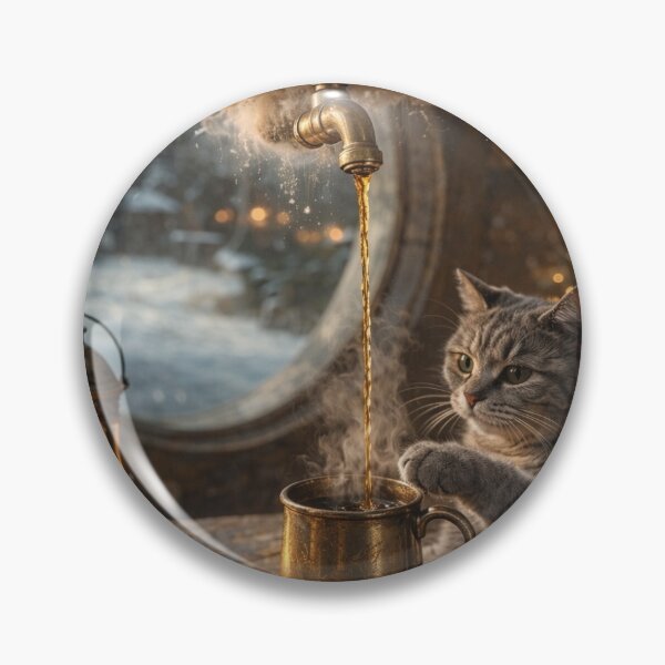 Item preview, Cloud Brew – Cozy Cat Fantasy Art designed and sold by LovelyCatGalaxy.