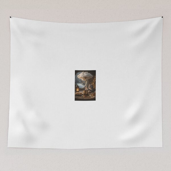 Item preview, Cloud Brew – Cozy Cat Fantasy Art designed and sold by LovelyCatGalaxy.