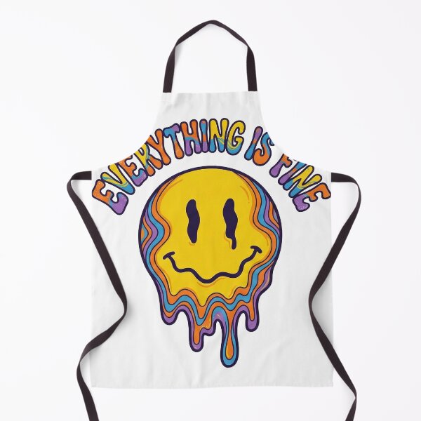 Item preview, Everything Is Fine - Melting Smiley Face designed and sold by WojcikDesigners.
