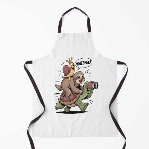 Item preview, Sloth Turtle Snail Piggyback Running Riding Team designed and sold by KonopikaaArt.