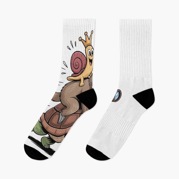 Item preview, Sloth Turtle Snail  Piggyback Running Riding Team designed and sold by KonopikaaArt.