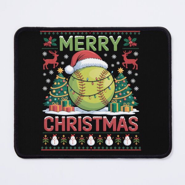 Item preview, Softball Ugly Christmas Sports Player designed and sold by StephenDDArt.