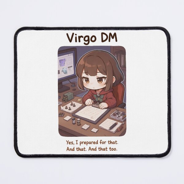 Item preview, Virgo DM – Precise Dungeon Master Sticker designed and sold by RpgTools.
