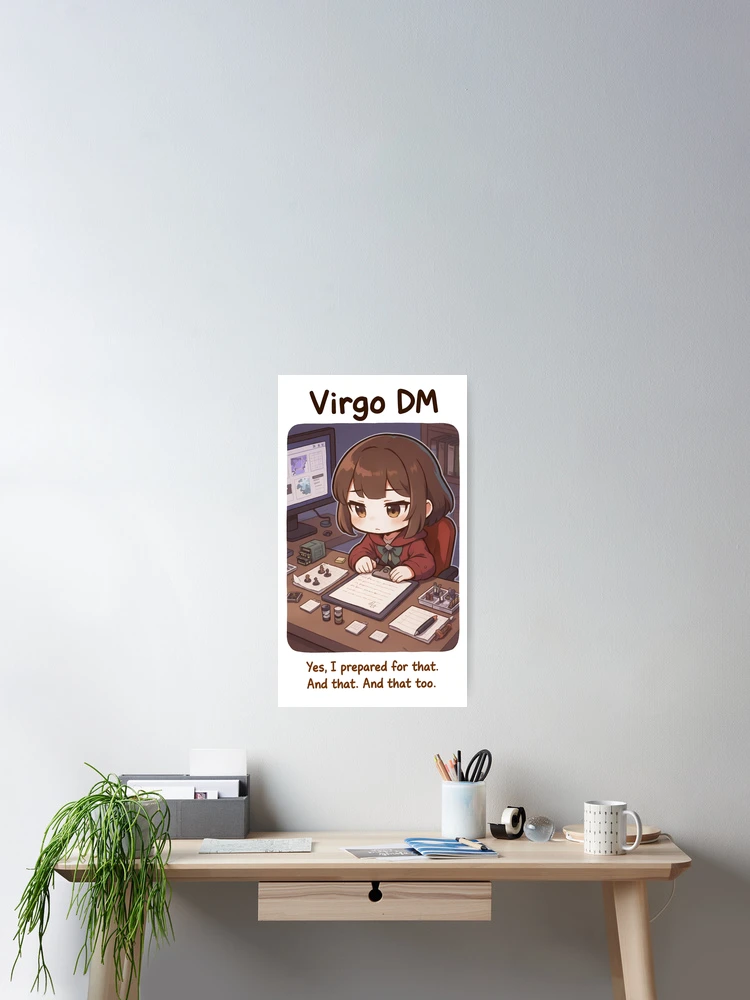 Thumbnail 2 of 3, Poster, Virgo DM – Precise Dungeon Master Sticker designed and sold by RpgTools.