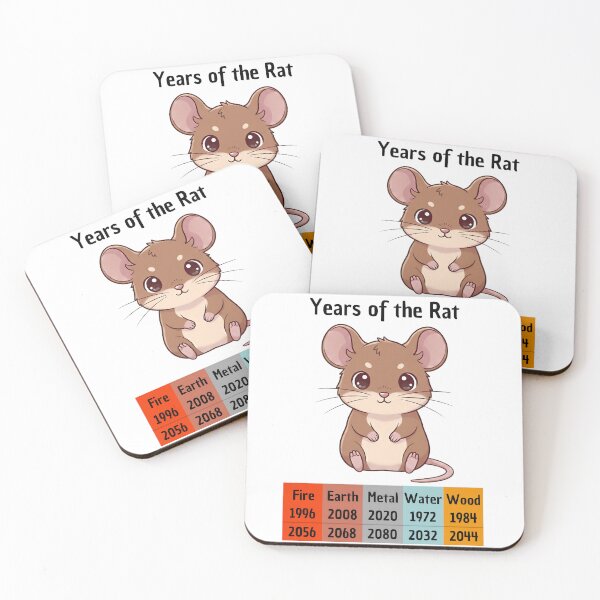 Item preview, Chinese Zodiac Rat Years | Charming Animal Gift designed and sold by Pets & Memes & Stuff.