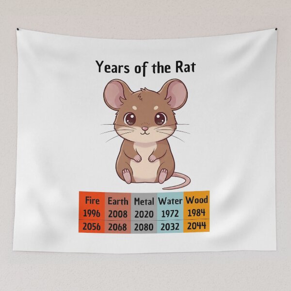 Item preview, Chinese Zodiac Rat Years | Charming Animal Gift designed and sold by Pets & Memes & Stuff.