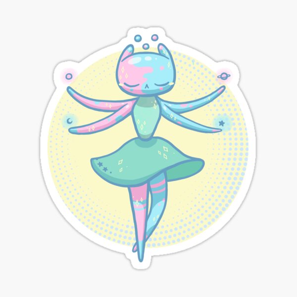 ï &ü - Space jelly aliens III - Slime Kawaii Sticker