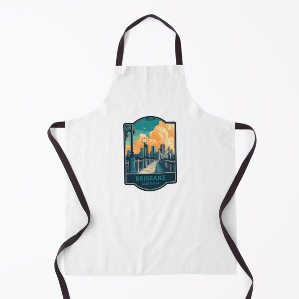 Item preview, Brisbane Australia – City Skyline, River & Modern Urban Illustration Sticker designed and sold by Suzy Perez Art.
