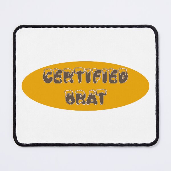 Item preview, CERTIFIED BRAT Retro Badge Sticker Saying T-Shirt designed and sold by MadeByParty.