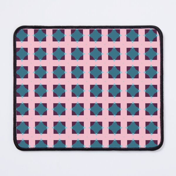 Item preview, Cute Pink Cross Tangerine Crosshatch  Blue Herringbone Geometric Abstract Pattern designed and sold by RoyalStarsPatts.