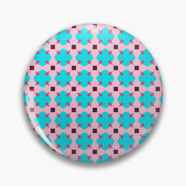 Item preview, Stunning  Pink Cross Tangerine Striped  Blue Herringbone Geometric Abstract Pattern designed and sold by RoyalStarsPatts.