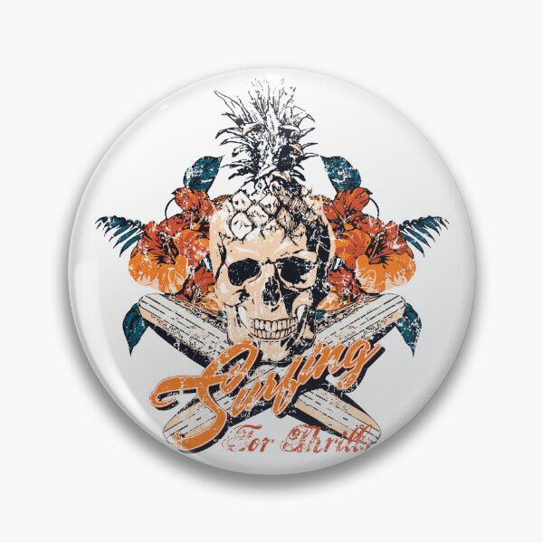 Item preview, Surfing Skull – Vintage Surf Club Graphic Design designed and sold by StudioGlouna.