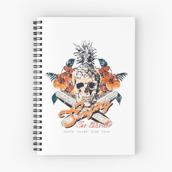 Item preview, Surfing Skull – Vintage Surf Club Graphic Design designed and sold by StudioGlouna.