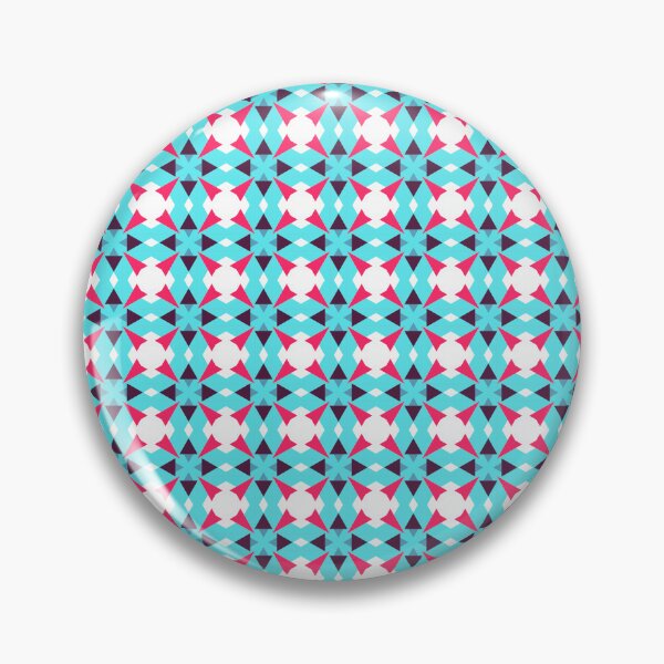 Item preview, Cute Pink Cross Fishbone Kite Interlocking Geometric Abstract Pattern Blue  designed and sold by RoyalStarsPatts.