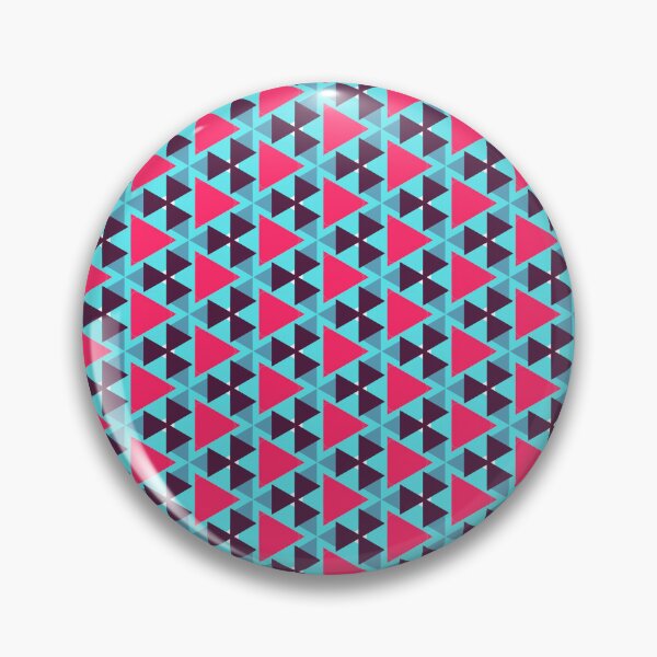 Item preview, Cute Triangle Fishbone Subway Herringbone  Geometric Abstract Pattern Blue Pink designed and sold by RoyalStarsPatts.