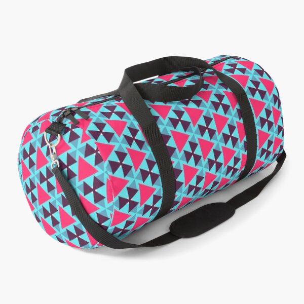 Item preview, Cute Triangle Fishbone Subway Herringbone Geometric Abstract Pattern Blue Pink designed and sold by RoyalStarsPatts.
