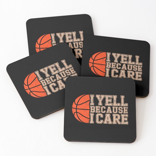 Item preview, Yell Because I Care Basketball Player Dad Basketball Fans designed and sold by DianaEsther1.