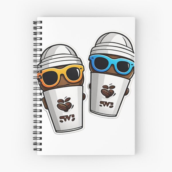 Item preview, Two coffee cup sticker  designed and sold by PixJaipal.