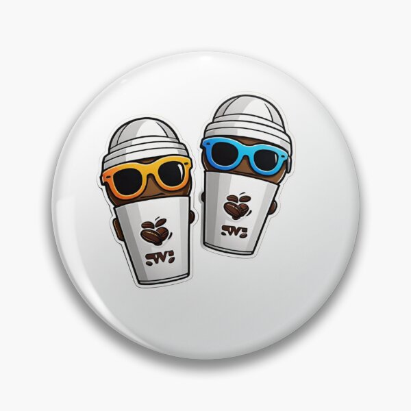 Item preview, Two coffee cup sticker  designed and sold by PixJaipal.