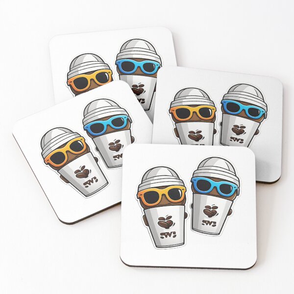 Item preview, Two coffee cup sticker  designed and sold by PixJaipal.