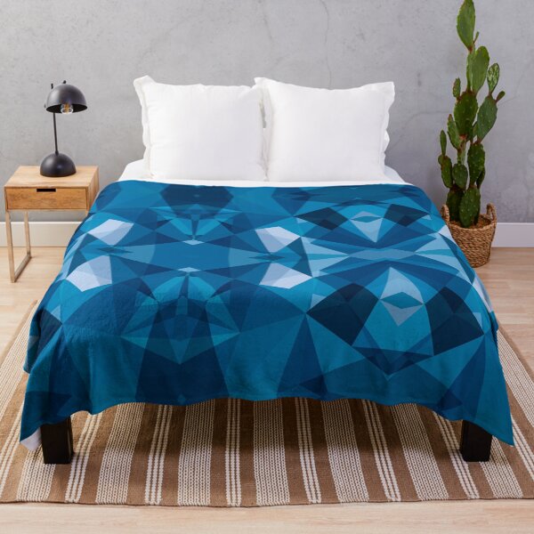 Item preview, Beautiful Blue Modern Crosshatch Herringbone Abstract Pattern designed and sold by RoyalStarsPatts.