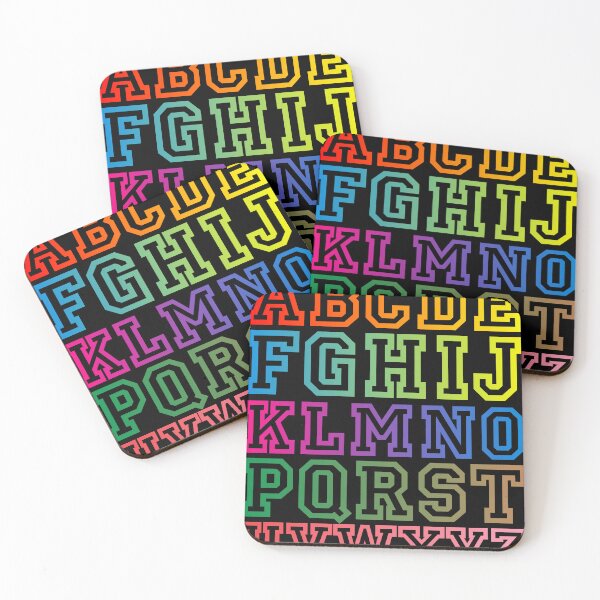 Item preview, Colorful Varsity Alphabet – Bold Retro Typography Letters Set designed and sold by NNAANN.