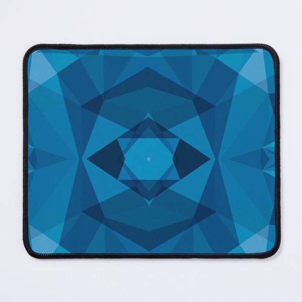 Item preview, Beautiful Blue Modern Pixel Sort Herringbone Abstract Geometric Pattern designed and sold by RoyalStarsPatts.