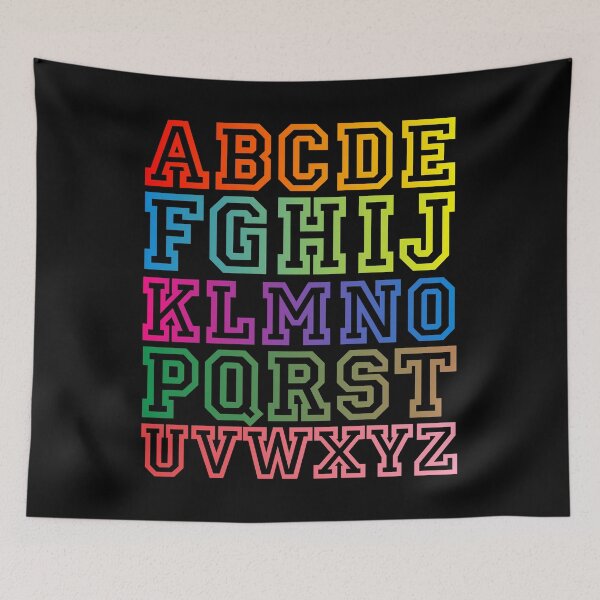 Item preview, Colorful Varsity Alphabet – Bold Retro Typography Letters Set designed and sold by NNAANN.