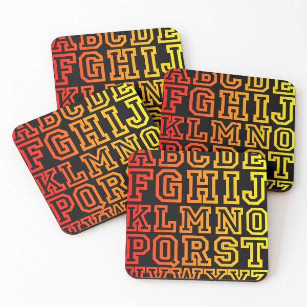 Item preview, Colorful Varsity Alphabet – Bold Retro Typography Letters Set designed and sold by NNAANN.