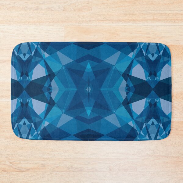 Item preview, Beautiful Blue Modern Crosshatch  Scratch Board Abstract Geometric Pattern designed and sold by RoyalStarsPatts.