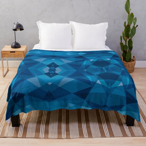 Item preview, Beautiful Blue Modern Scratch Board Herringbone Geometric Abstract Pattern designed and sold by RoyalStarsPatts.